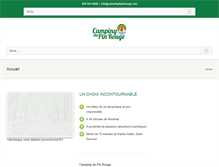 Tablet Screenshot of campingdupinrouge.com